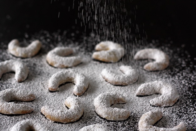  Croissants à la vanille Vanillekipferl 