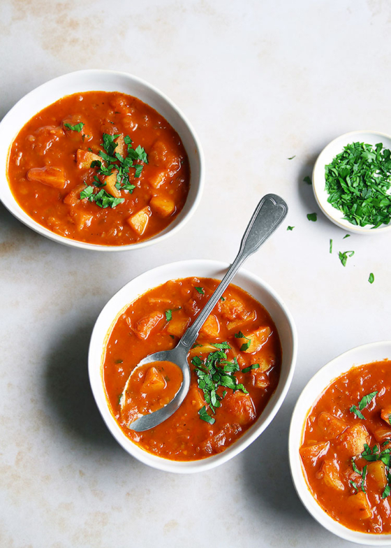 Vegan Potato Goulash recipe Austria » Little Vienna