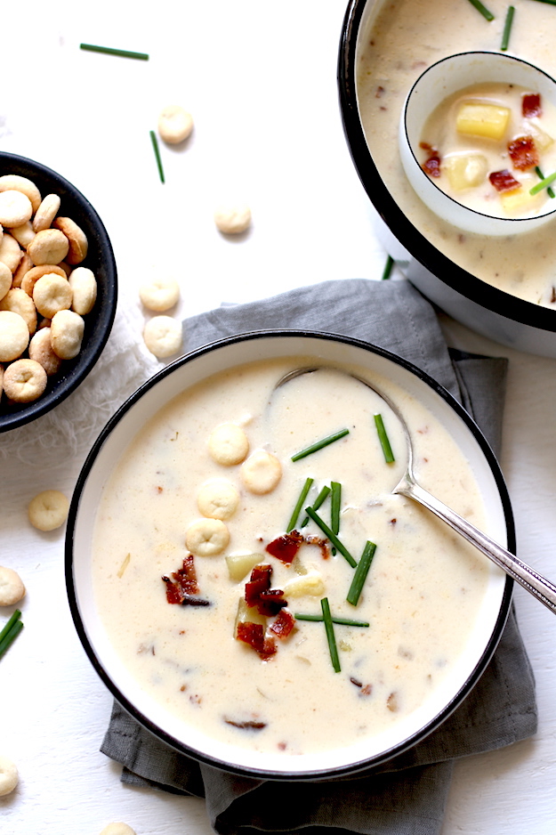 New England Clam Chowder with Mushroom Recipe