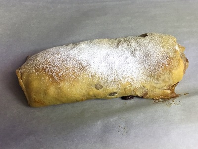 Apple strudel made by user