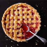 Lattice Top Strawberry Pie