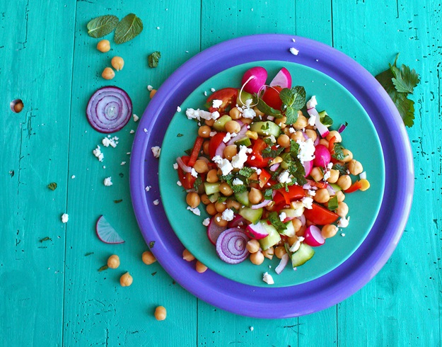 middle eastern chickpea salad