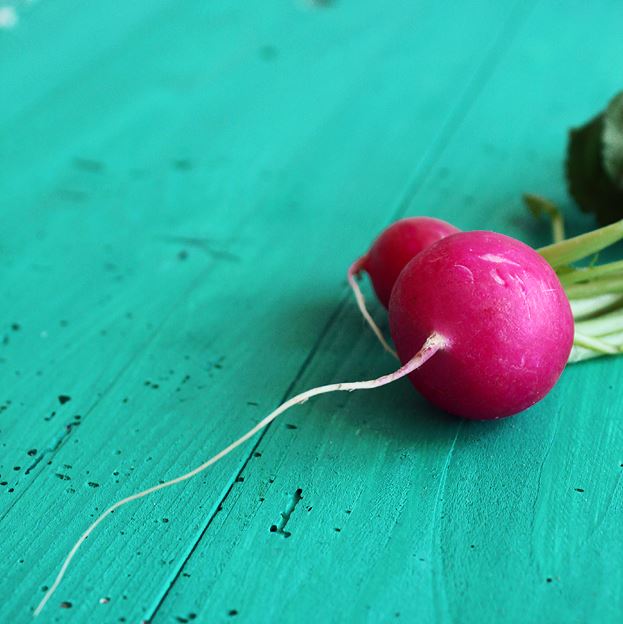 radish for chickpea salad